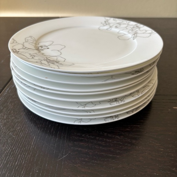 Circa fine bone China serving dessert or salad plates set of 10 - Picture 6 of 7